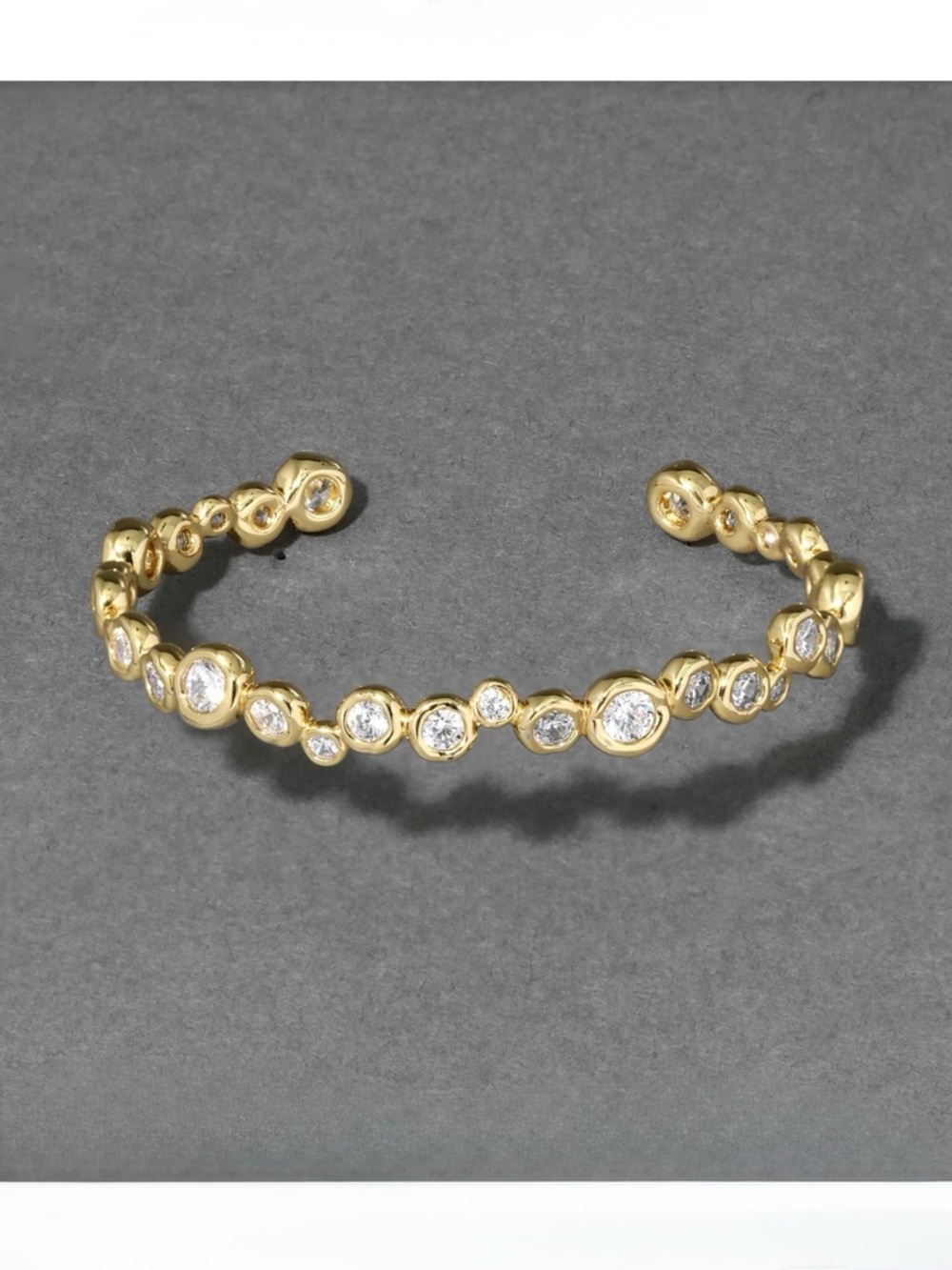 SOLD BUNDLE PENDG ALEXIS BITTAR Gold Skinny Cuff Bracelet Asterales AP10 - Picture 3 of 7